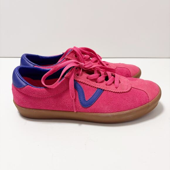 Vans Sport Low Suede PopCush Bambino Honeysuckle/Blue M-7.5 W-9 Streetwear Suede - Picture 4 of 12